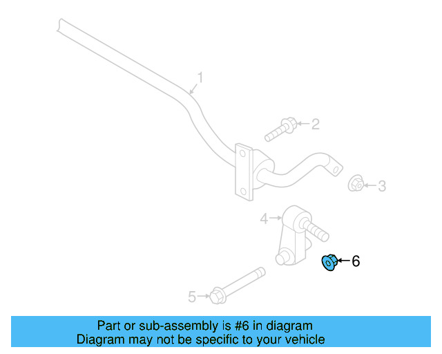 Stabilizer Link Nut N-901-838-04 - View 7