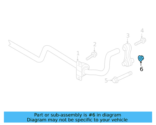Stabilizer Link Nut N-901-838-04 - View 20