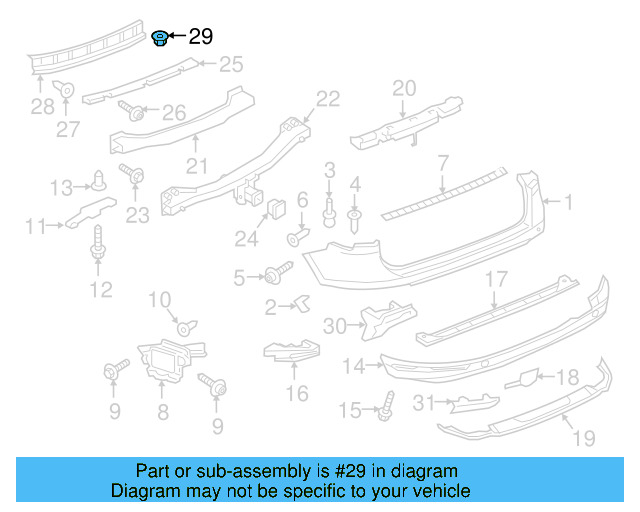 Mount Bracket Nut N-015-082-10 - View 23