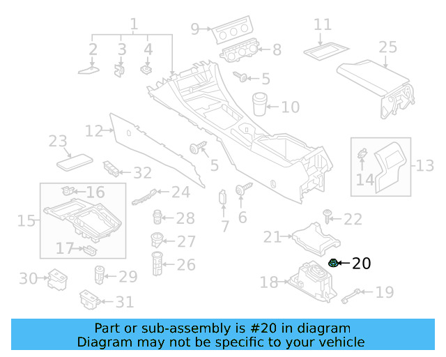 Mount Bracket Nut N-015-082-10 - View 10