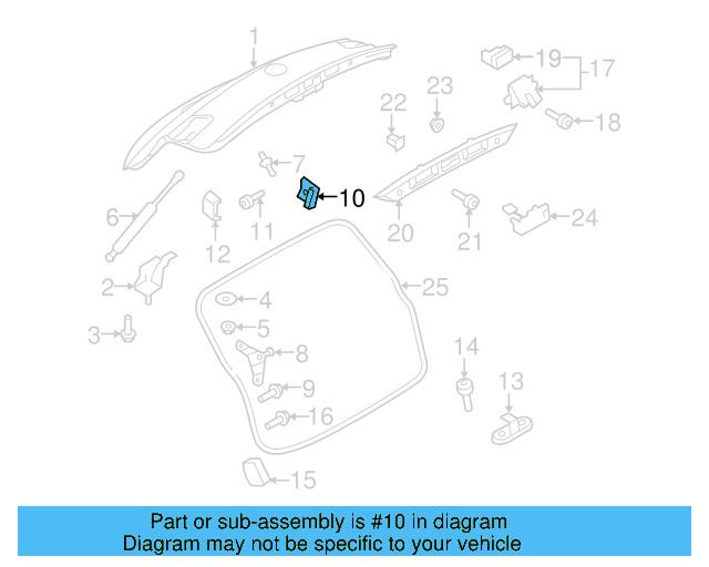 Mount Bracket Nut N-015-082-10 - View 33