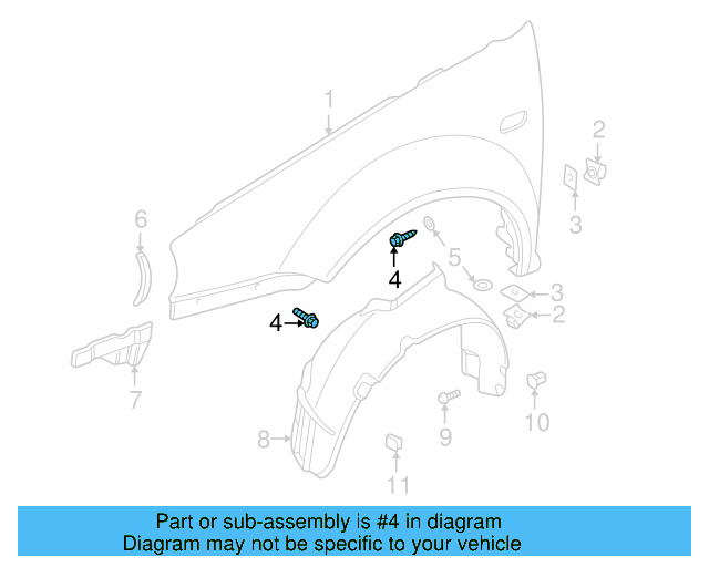 Fender Screw N-015-946-1