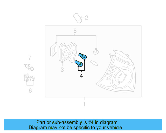 Tail Lamp Bulb N-017-732-6 - View 20