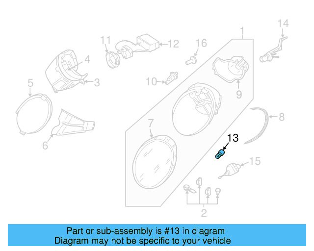 O'head Lamp Bulb N-017-753-10 - View 11