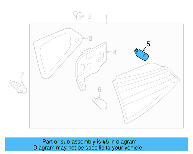 O'head Lamp Bulb N-017-753-5 - View 151