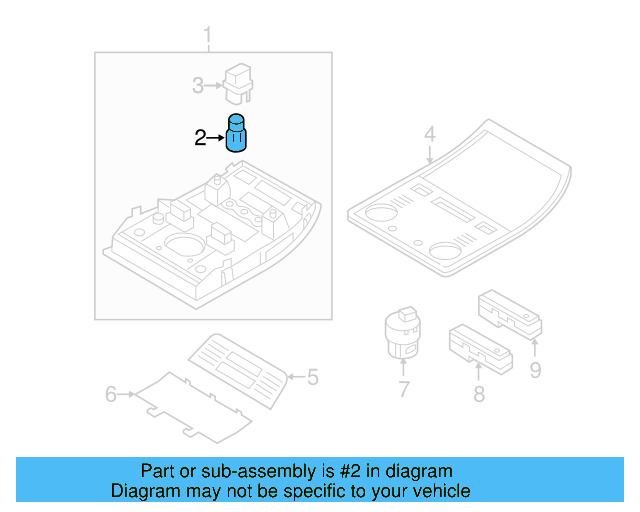 O'head Lamp Bulb N-017-753-5 - View 229