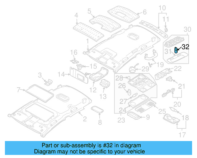 O'head Lamp Bulb N-017-753-5 - View 52