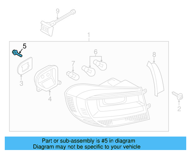 O'head Lamp Bulb N-017-753-5 - View 112
