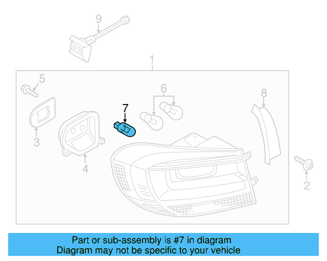O'head Lamp Bulb N-017-753-5 - View 113