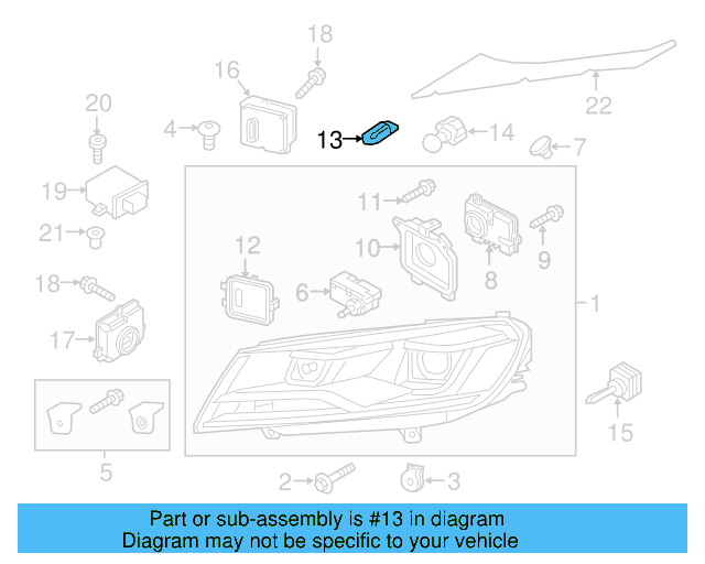 O'head Lamp Bulb N-017-753-5 - View 245