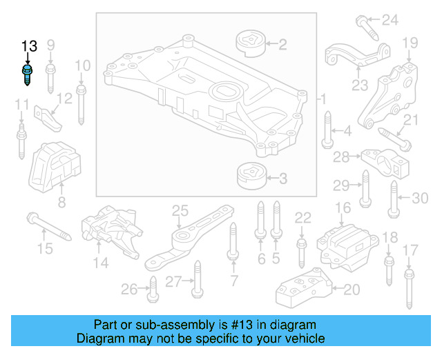 Support Bracket Bolt N-019-502-13 - View 102
