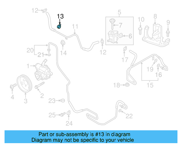 Reservoir Hose Clamp N-906-869-02 - View 457