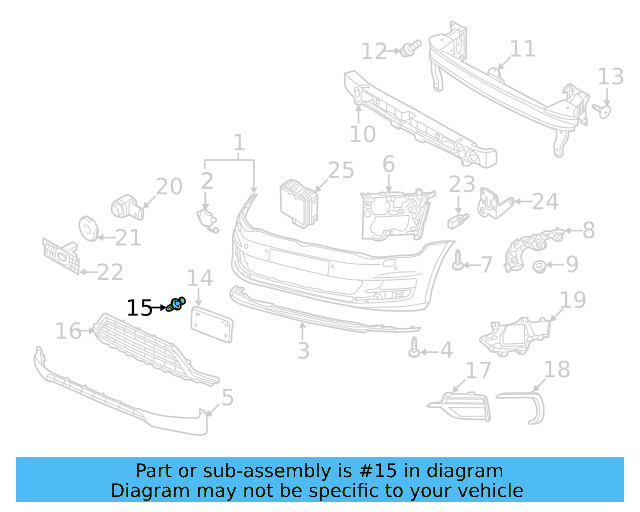 License Bracket Rivet N-038-549-4 - View 15