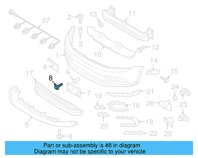 License Bracket Rivet N-038-549-4 - View 101