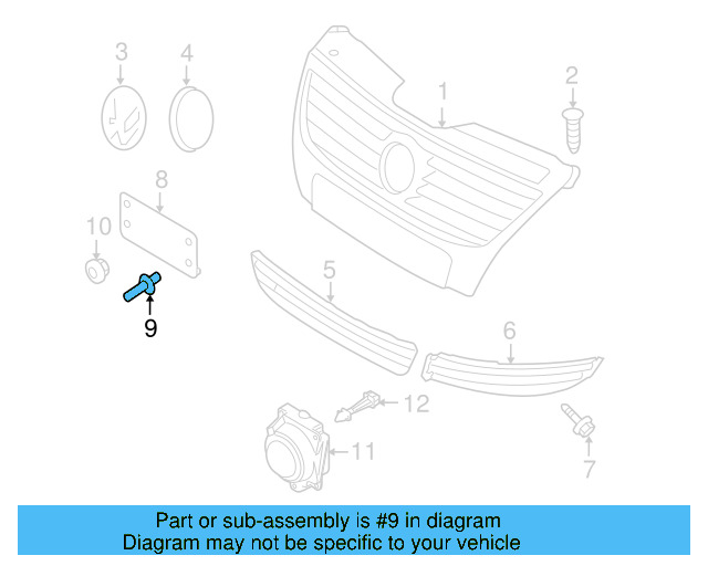 License Bracket Rivet N-038-549-4 - View 22