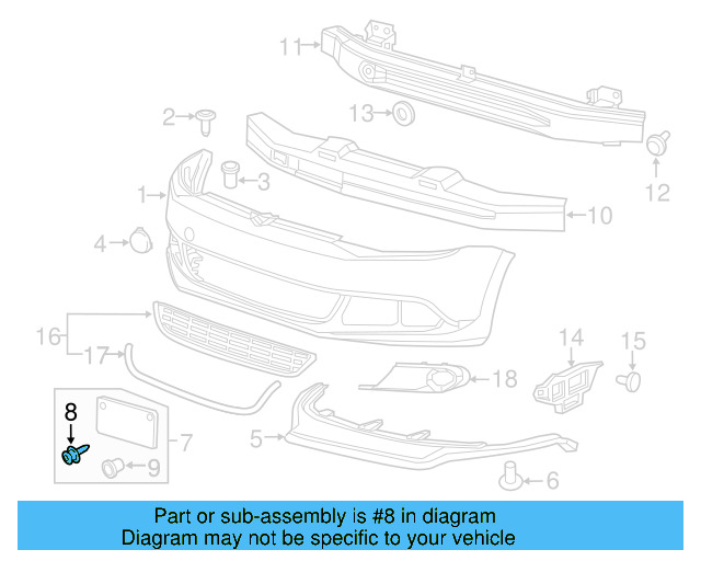 License Bracket Rivet N-038-549-4 - View 36