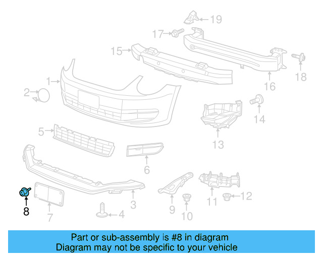 License Bracket Rivet N-038-549-4 - View 32
