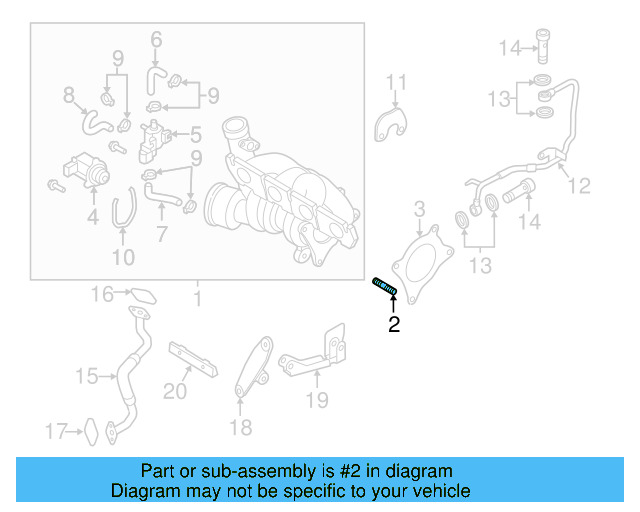 Exhaust Manifold Stud N-044-520-3 - View 32