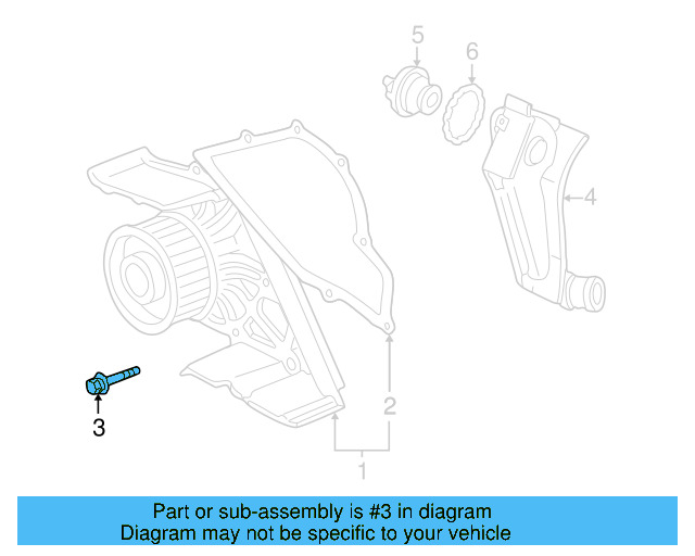 Water Pump Bolt N-090-261-9 - View 5