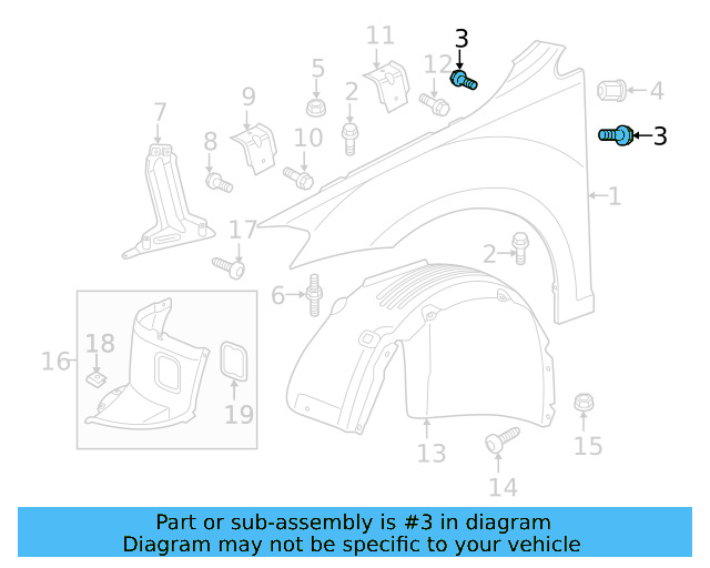 Fender Bolt N-100-091-10 - View 104
