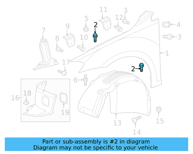 Fender Bolt N-100-091-10 - View 106