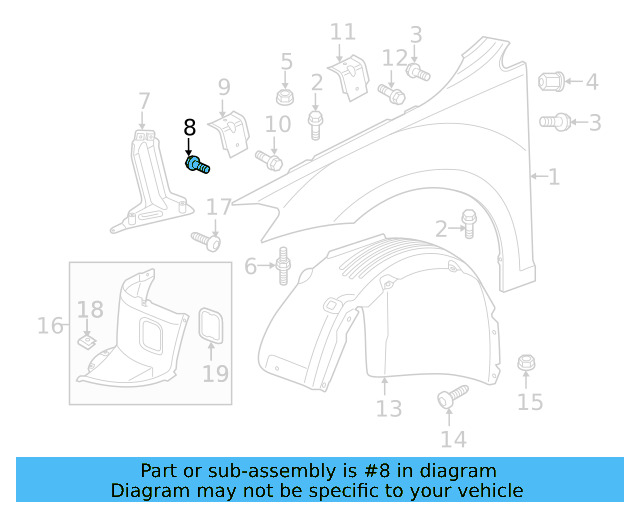 Fender Bolt N-100-091-10 - View 107