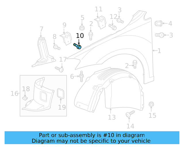 Fender Bolt N-100-091-10 - View 109