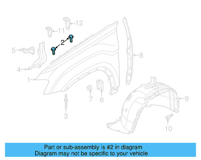Fender Bolt N-100-091-10 - View 61