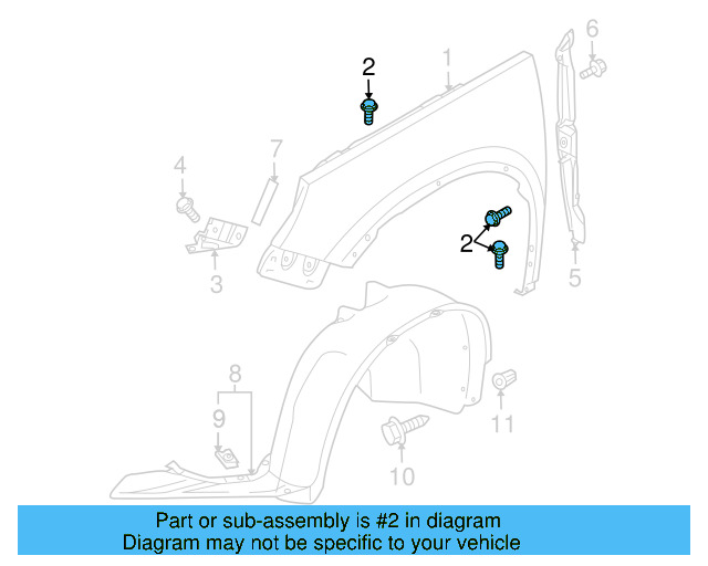 Fender Bolt N-100-091-10 - View 50