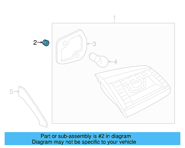 Backup Lamp Assembly Nut N-100-173-04 - View 13