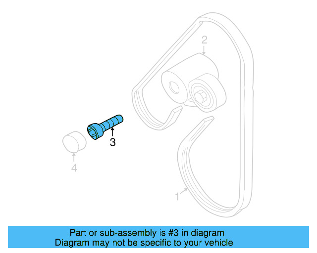 Belt Tensioner Bolt N-100-650-03 - View 2