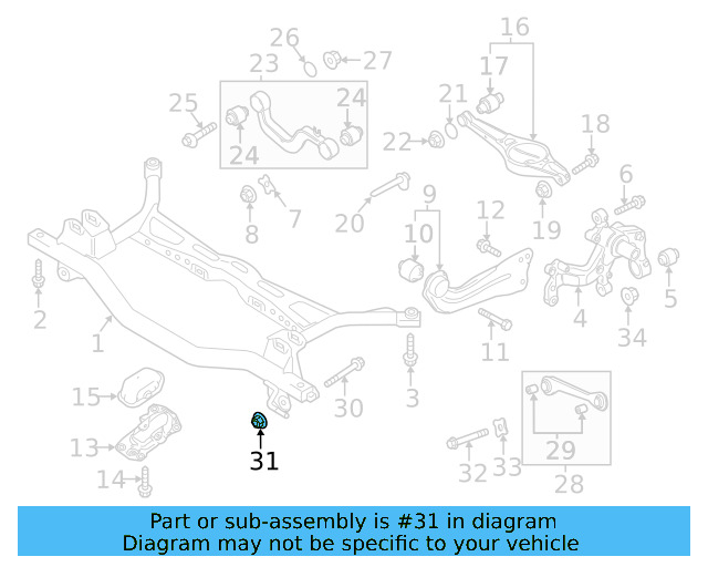 Lower Control Arm Lock Nut N-101-064-02 - View 21