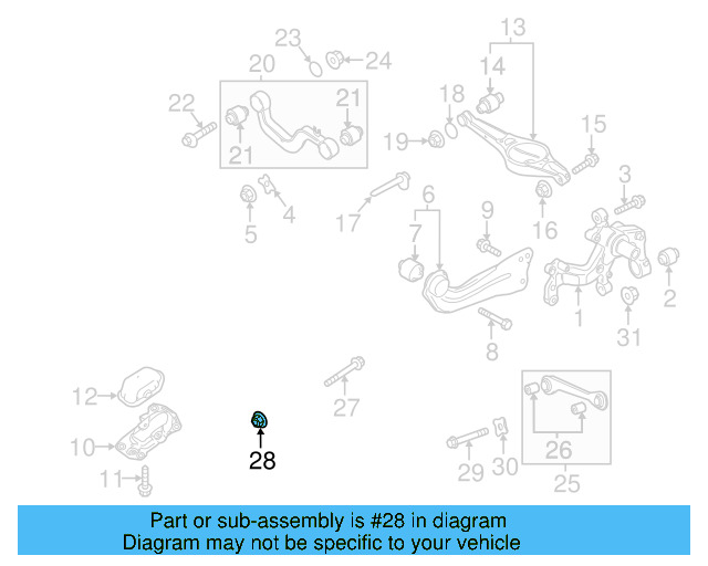 Lower Control Arm Lock Nut N-101-064-02 - View 100