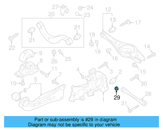 Lower Control Arm Lock Nut N-101-064-02 - View 129
