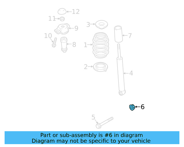 Lower Control Arm Lock Nut N-101-064-02 - View 8