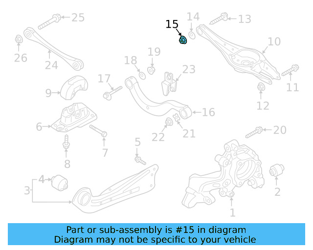 Lower Control Arm Lock Nut N-101-064-02 - View 149