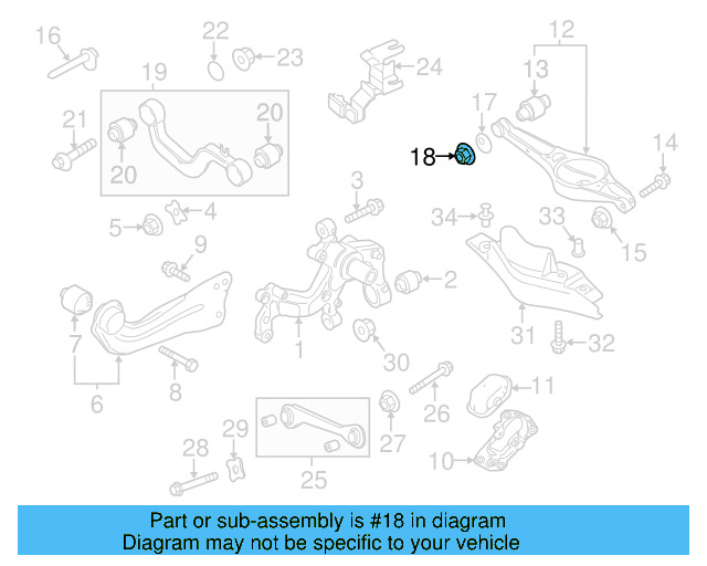 Lower Control Arm Lock Nut N-101-064-02 - View 61