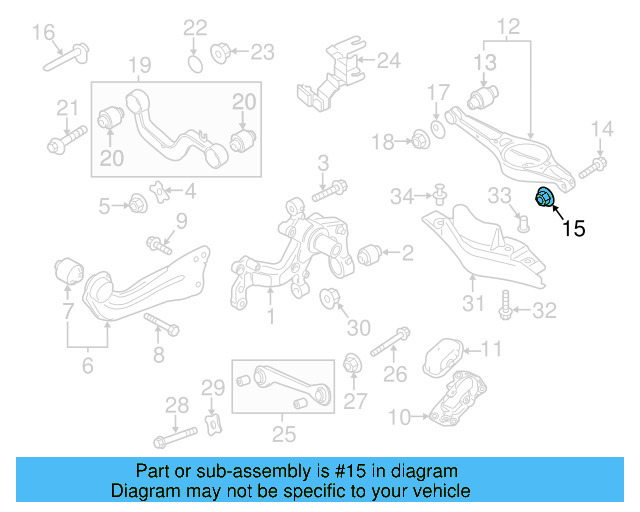 Lower Control Arm Lock Nut N-101-064-02 - View 59