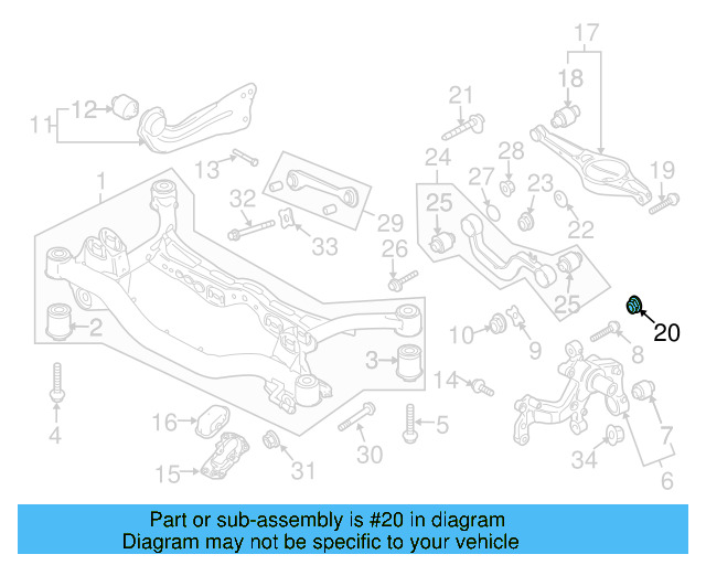 Lower Control Arm Lock Nut N-101-064-02 - View 83