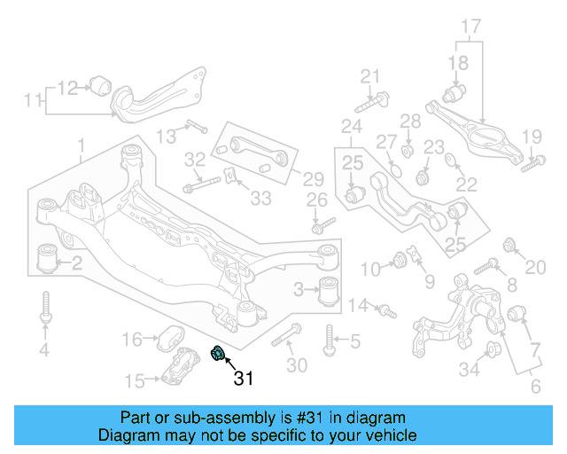 Lower Control Arm Lock Nut N-101-064-02 - View 88