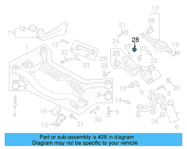 Lower Control Arm Lock Nut N-101-064-02 - View 86