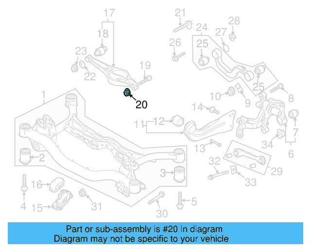 Lower Control Arm Lock Nut N-101-064-02 - View 36