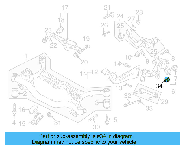 Lower Control Arm Lock Nut N-101-064-02 - View 42