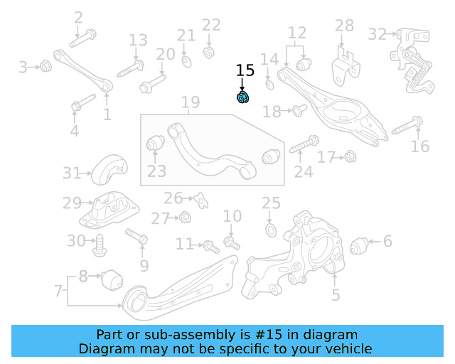 Lower Control Arm Lock Nut N-101-064-02 - View 43