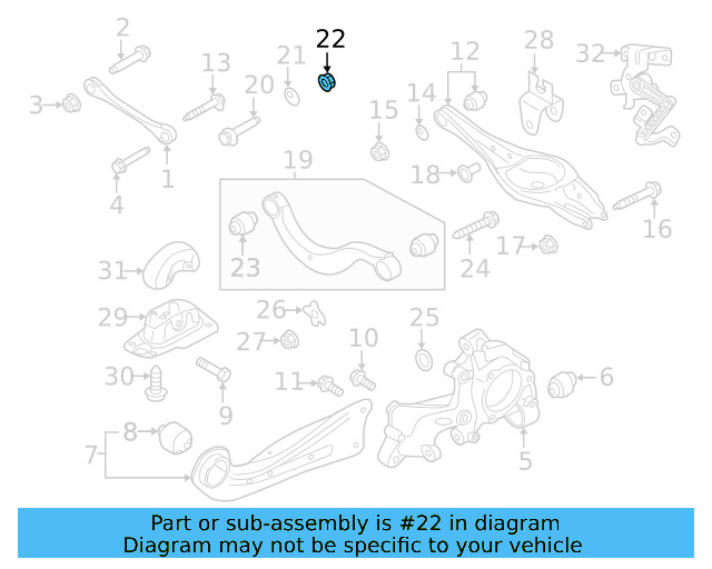 Lower Control Arm Lock Nut N-101-064-02 - View 46