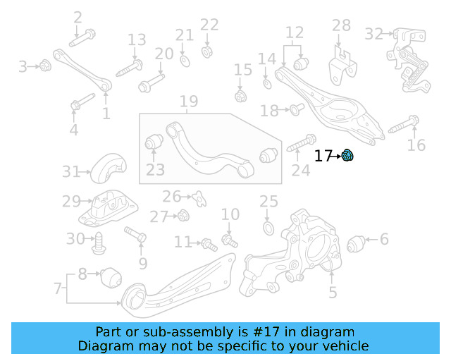 Lower Control Arm Lock Nut N-101-064-02 - View 45