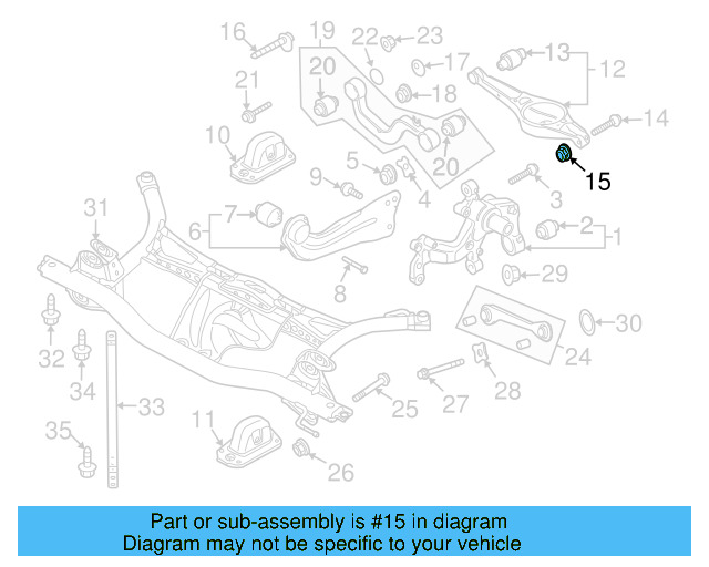 Lower Control Arm Lock Nut N-101-064-02 - View 103