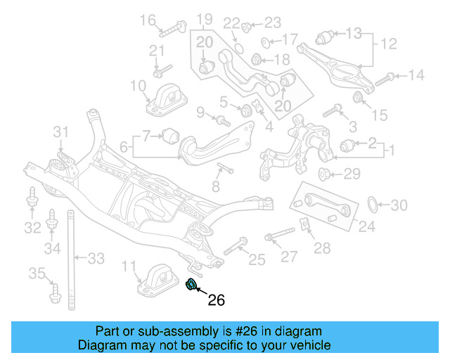 Lower Control Arm Lock Nut N-101-064-02 - View 106