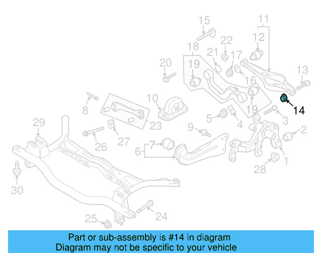 Lower Control Arm Lock Nut N-101-064-02 - View 180
