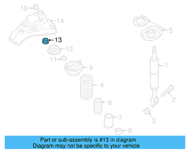 Lower Control Arm Lock Nut N-101-064-02 - View 169